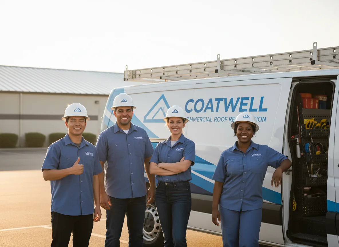 Commercial roof coating company in Cooks, MI
